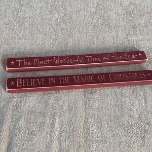 Christmas Wooden Sign Set